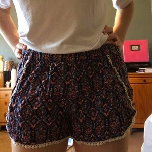 Printed Flowy Shorts